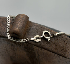 Vintage Faceted Clear Quartz Heart Set in Sterling Bezel on a 20″ Chain 9.5 Gr