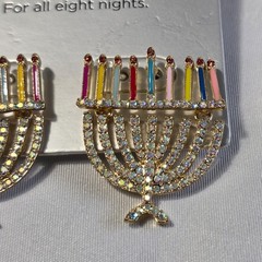 Sugarfix by Baublebar Light the Candles Menorah Stud Earrings Colorful Enamel