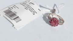 Vintage Beautiful Ring rubies stones Sterling Silver 925 Women Jewelry size 5.5