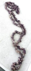 Long Strand Necklace -Natural Garnet Beads Agate -32 in