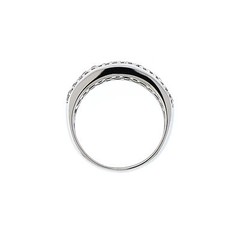 LeVian Chocolate Diamond Wide Band Over 2ct TW 18K White Gold