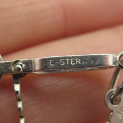 BEAU 925 Sterling Silver Antique Enamel “Just Married” Bottle Opener Pendant