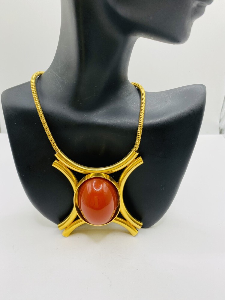 Vintage JULIANA D&E 1960’s Modernist Pendant Necklace Book Piece
