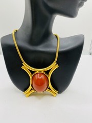 Vintage JULIANA D&E 1960’s Modernist Pendant Necklace Book Piece