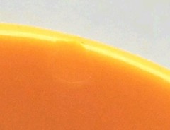 VINTAGE 80’s MOD Chunky Irregular Asymmetrical Orange Plastic Bangle Bracelet