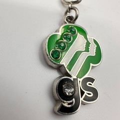 Vintage Y2K CHARM IT! Girl Scouts Bracelet Samoas Cookie Trefoil Rhinestone Boho