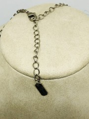 VTG CHRISTINA COLLECTION NECKLACE/EARRING SET TEAL/BLUE/CLEAR/SMOKEY RHINESTONES