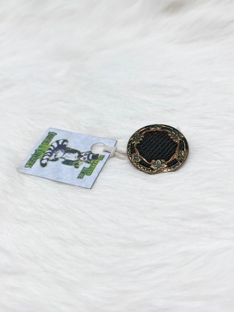 Victorian Mourning Hair Art Button RARE