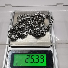 Vintage Beautiful Jewelry Chain Necklece,925 Sterling Silver,Signed , 25,39g