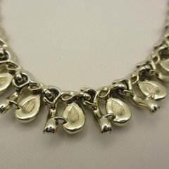 Vintage Lisner Necklace Rhinestone Gold Tone Statement 16 Inch ONE MISSING STONE