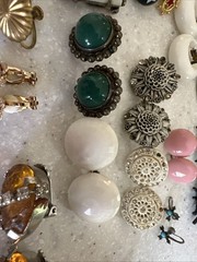 Clip-On And Screwback Earrings Bundle 18 Pairs Various Styles And Colors