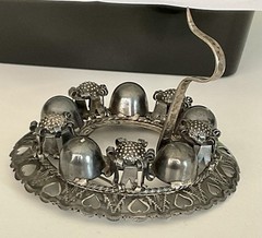 Antique Sterling Silver Latvian Sakta Brooch Pin signed J. Betins Riga, Latvia