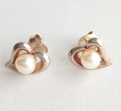 Vintage Earrings with pearls Sterling Silver 925 test Beautiful Women’s Jewelry