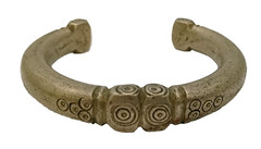 Vintage Manilla Currency Cuff Bracelet ~ Bronze Brass Copper Alloy ~ Tribal