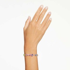 Swarovski Gema Bracelet Mixed-cut, glittering and dazzling, rhodium-plated
