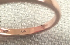 Vintage Signed Rose Gold Plated & Morganite Engagement Ring size 9
