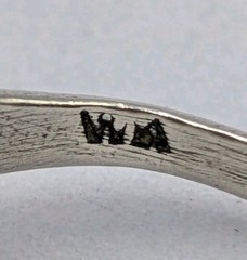 Wheeler Mfg Co. Vintage Sterling Silver Swirl Water Waves Split Shank 925 Ring