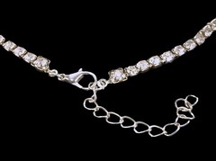 16″ Vintage Rhinestone Choker Necklace, Elegant, Delicate, Necklace, JWL-502