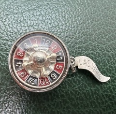VNT STERLING SILVER Danecraft 3D Roulette Wheel CHARM It Spins!