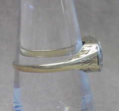 Antique 14K Yellow Gold and Platinum 5-Stone Diamond Ring Sz. 6.25 * JJ399