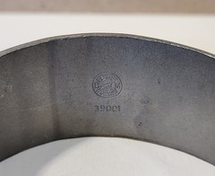 Vintage Brodrene Mylius Mid-Century Brutalist Pewter Cuff Bracelet “Dance”
