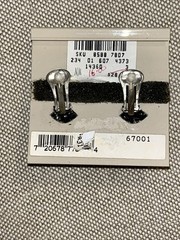 ERWIN PEARL Genuine European Glass Clip On Earrings For Neiman Marcus