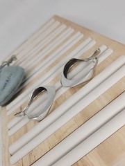 Vintage Elsa Peretti Tiffany & Co Sterling Silver Halston Era Hoop Earrings Rare