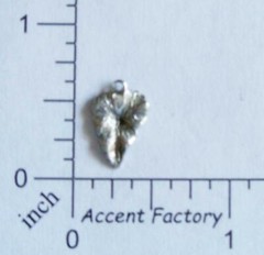 32734 4 Pc. Matte Silver Oxidized Small Leaf Charm Jewelry Finding