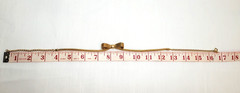 Vintage Sarah Coventry Gold Tone Mesh Bow Choker Necklace Polished Knot
