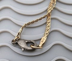 Vintage Amethyst And Diamond 14k Yellow Gold Chain Necklace 16″ 6 Grams