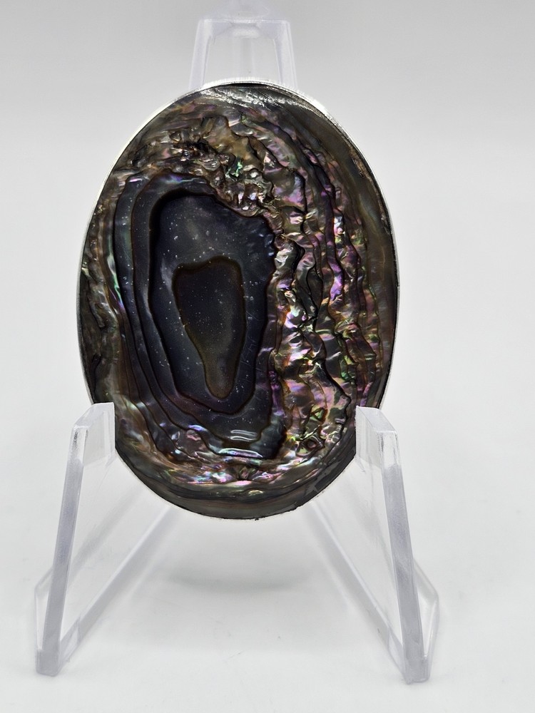 STERLING SILVER MEXICO ABALONE BROOCH/PENDANT