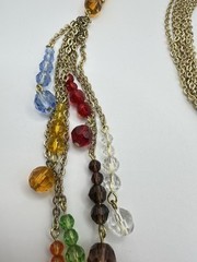 VTG JOHN EDWARD PSYCHIC MEDIUM CHAKRAS NECKLACE PENDANT Gold Tone Estate Read