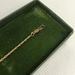 Vintage SOLID 14KT Gold Stamped 7″ Bracelet 1.12 Grams Gift Box New Old Stock