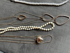 Vintage Jewelry Lot Necklaces Earrings Bracelets Pearl And Gold Tone Mix
