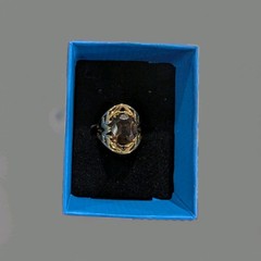 Vintage BBJ 925 Smokey Quartz Size 5 JTV Ring