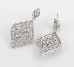 2.25Ct Art Deco Style Lab-Created Diamond Wedding 14K White Gold Finish Earring