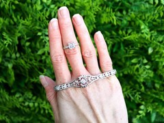Antique 1.61Ct Diamond and Platinum GIA Certified Ring Circa 1925