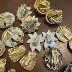 Lot of 16 Pair of a Variety of Clipon Earrings