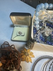 Vintage-Antique Jewelry Lot Mix Unsearched Grabbed From Large Box Randomly