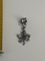 Vintage Maple Leaf Bracelet Charm Pendant Silver