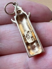 VINTAGE 14K GOLD DIAMOND LIGHTHOUSE CHARM PENDANT SOLID CUSTOM MADE NAUTICAL