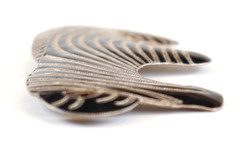 VTG Sterling Silver S 925 Zebra Pin Brooch Black Cloisonné Enamel Animal Africa
