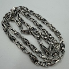 Vintage 925 Sterling Silver Heavy Men’s Chain Necklace 58g (2.05 oz) 26 in (66