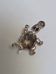 Sterling Silver ~ Turtle Charm ~ Terrapin ~ Nice Detail ~ VINTAGE