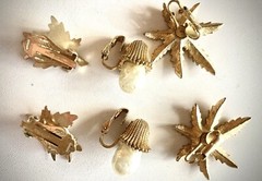Lovely Small Vintage Collection of Signed Sara Coventry Clip on Earrings/3 Pair