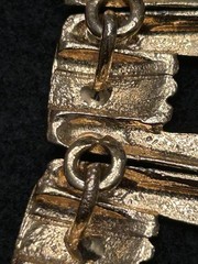 Vintage Mimi D Ni Gold Necklace Cleopatra Style Runway Bold Chunky Unique