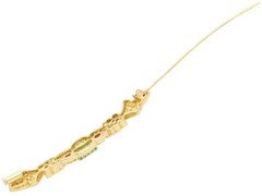 0.93ct Emerald, 0.24ct Ruby and 1.04ct Diamond, 18ct Yellow Gold Brooch