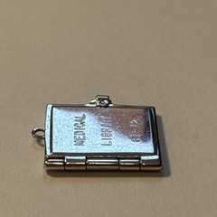 Vintage Sterling Silver Medical Library Book Charm Opens 1967-1972 – 2.68 Grams