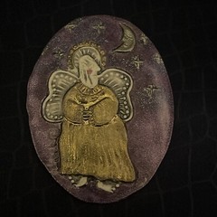 P Heck Fairy Angel With Moon Brooch Pin