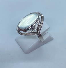 Rings Silver 925 Size 9.5 . Weight 3.18 g. Soviet Vintage Jewelry USSR